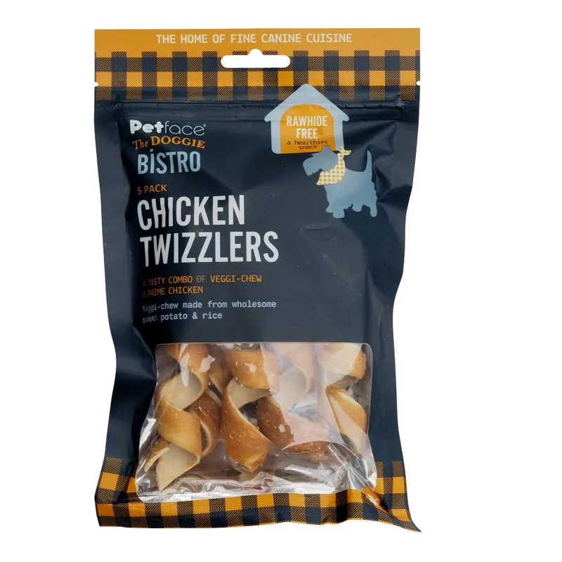 Petface Doggie Bistro 5 Piece Chicken Twizzlers Dog Treats